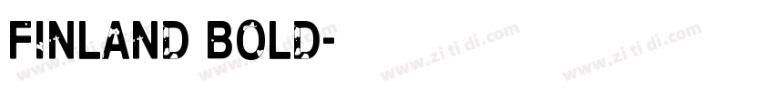 Finland Bold字体转换